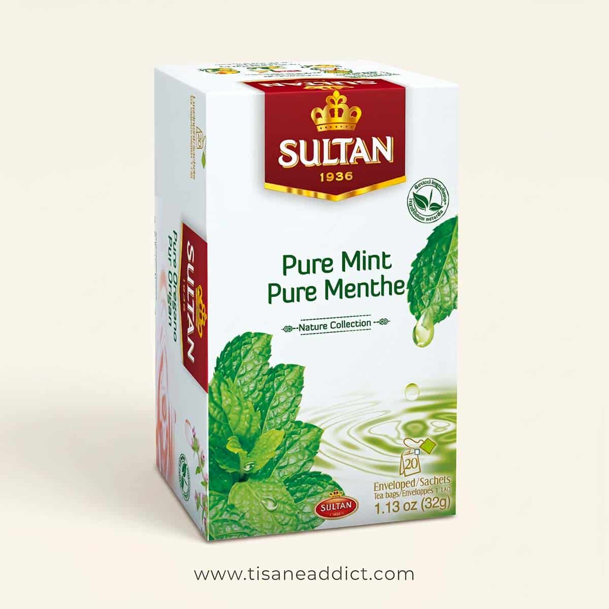 Infusion Pure Menthe Sultan – Tisane 100% menthe – 20 sachets