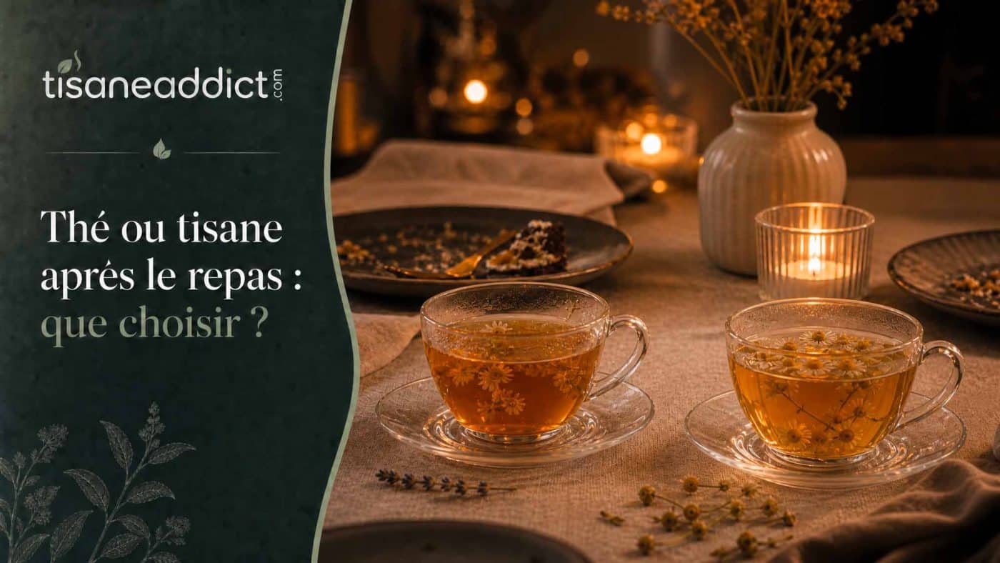 Thé ou tisane après le repas : que choisir ?